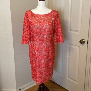 Price Drop! Eliza J lace sheath dress, size 14.
